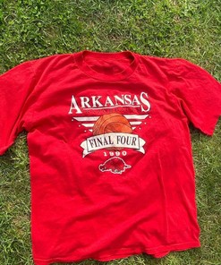 Vintage 1990 Arkansas Razorbacks Ncaa Final Four T-Shirt Shirt, Fan Gift