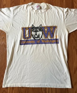 Vintage 1990 University Of Washington Huskies Jerzees T-Shirt, Vintage 90S Sweatshirt, Uw Huskies Hoodie