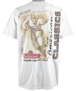 Vintage 1990S Bud Bowl Two American Classics Deadstock T-Shirt And Hoodie Sweatshirt Full Size Gifts For Fans