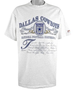 Vintage 1990S Nfl Dallas Cowboys Grey T-Shirt And Hoodie Sweatshirt Full Size Gifts For Fans