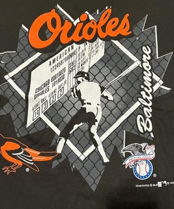 Vintage 1993 Baltimore Orioles Brown Mlb Shirt, Iconic Baseball Tee