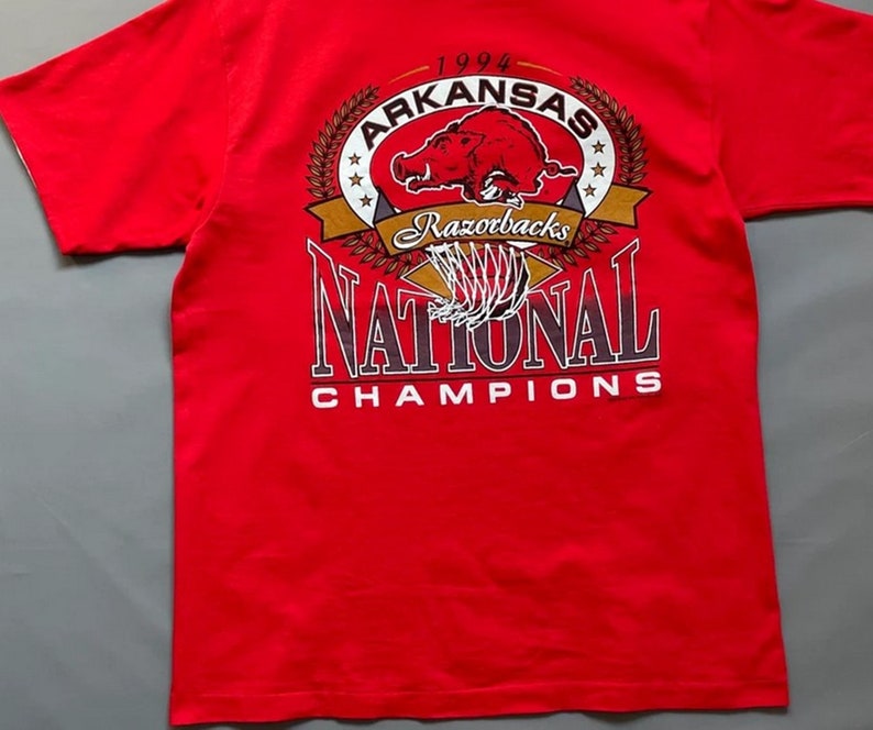 Vintage 1994 Arkansas Razorbacks National Champions T-Shirt, Shirt, Hoodie Gift For Her And Him - Image 2