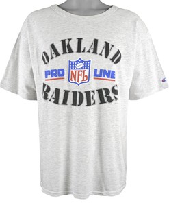 Vintage 1994 Champion Oakland Raiders Nfl Pro Line Spell-Out T-Shirt And Hoodie Sweatshirt Full Size Gifts For Fans