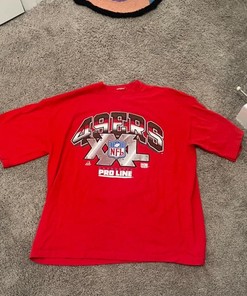 Vintage 1994 NFL Authentic Proline San Francisco 49ers Sweatshirt T-shirt Perfect Gift for NFL Fans