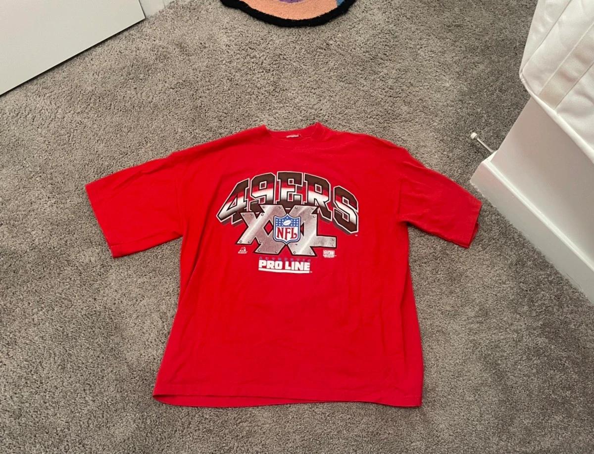 Vintage 1994 NFL Authentic Proline San Francisco 49ers Sweatshirt T-shirt Perfect Gift for NFL Fans