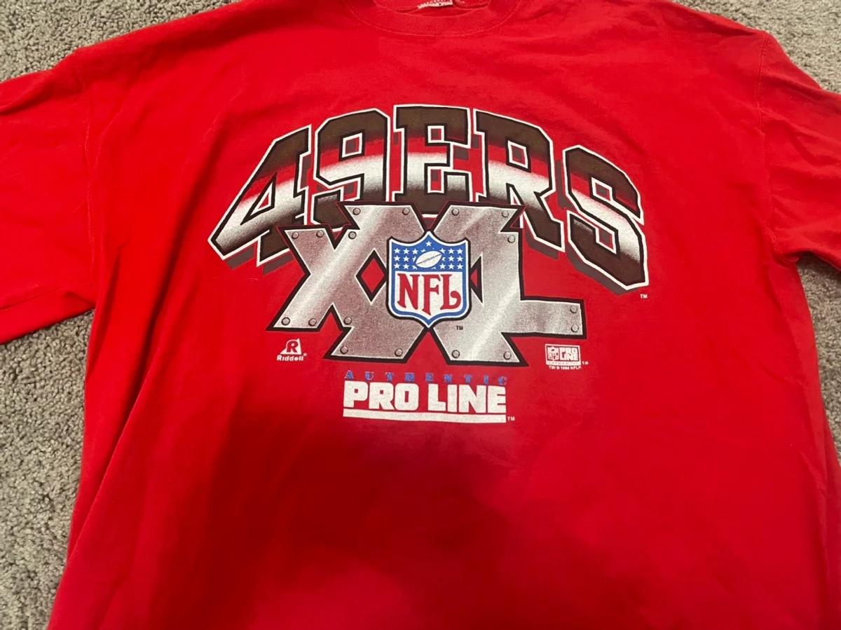 Vintage 1994 NFL Authentic Proline San Francisco 49ers Sweatshirt T-shirt Perfect Gift for NFL Fans - Image 2