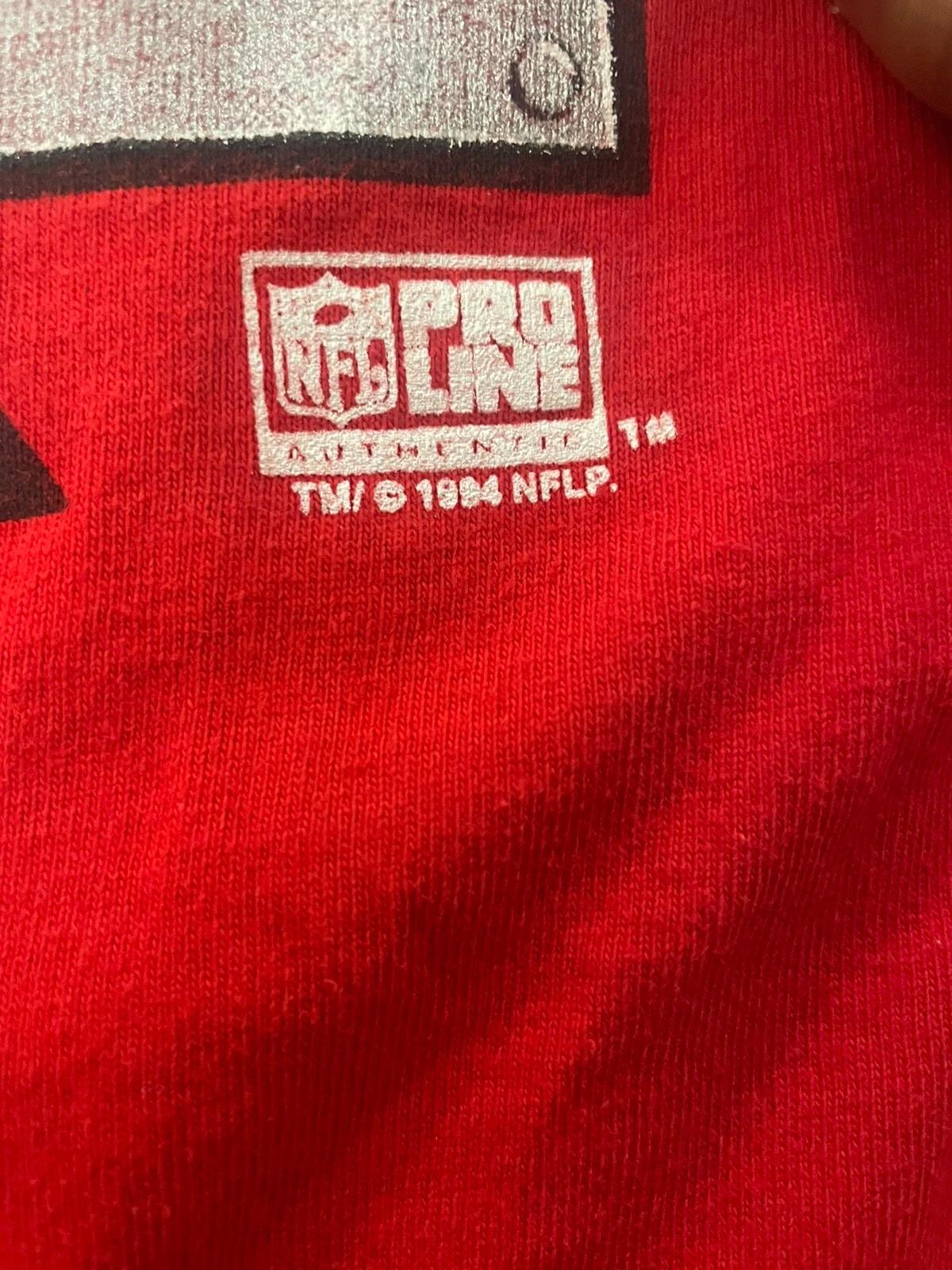 Vintage 1994 NFL Authentic Proline San Francisco 49ers Sweatshirt T-shirt Perfect Gift for NFL Fans - Image 3