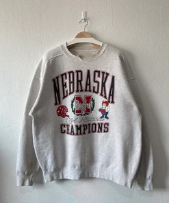 Vintage 1994 Nebraska Huskers National Champions Football Sweatshirt, Lover Sport Gift Fans
