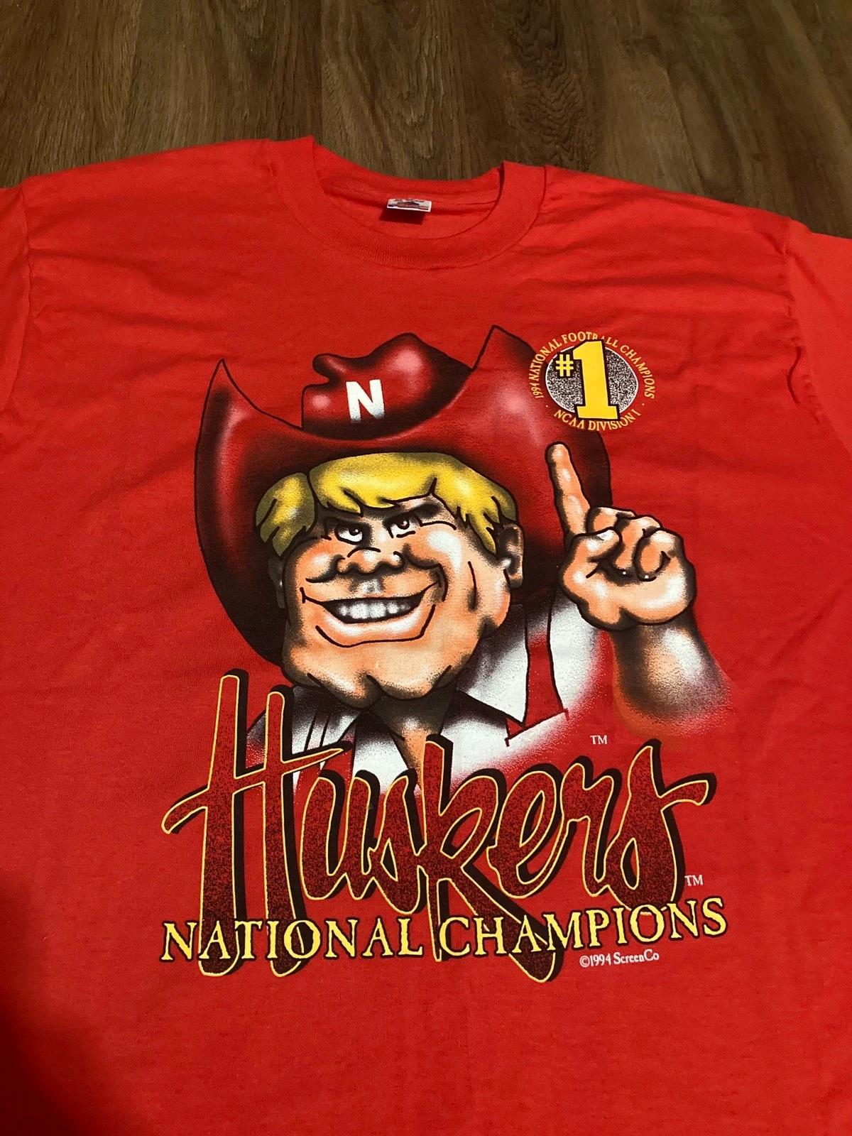 Vintage 1994 Nebraska University Shirt Sweatshirt, Hoodie, Full Size Ncaa Gifts