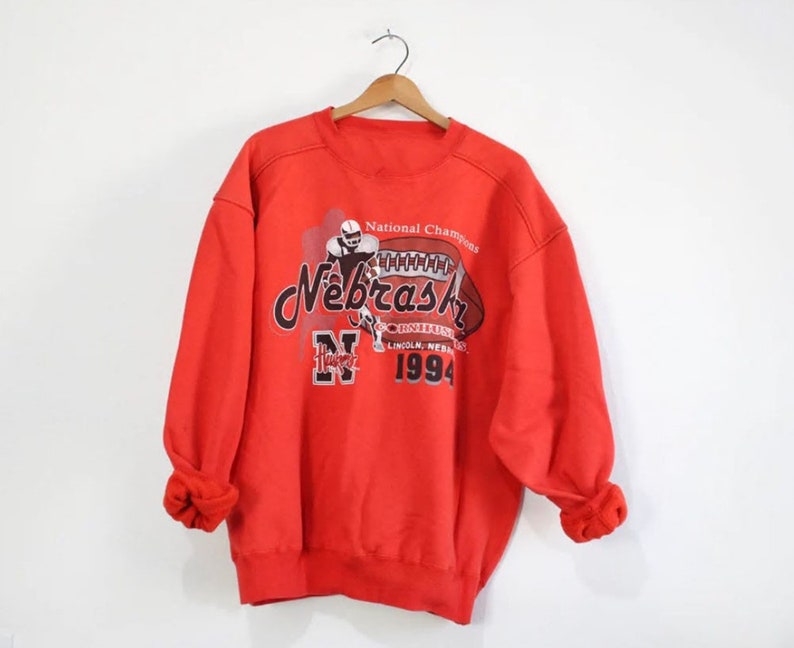 Vintage 1994 University Of Nebraska Cornhuskers Huskers Champions Sweatshirt, Nebraska Shirt
