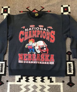 Vintage 1994 University Of Nebraska Huskers National Champs Sweatshirt, Nebraska Ncaa Football Championship Shirt