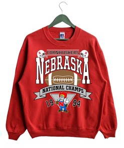 Vintage 1994 University Of Nebraska Huskers National Champs T-Shirts Nebraska Ncaa Football Championship Shirt