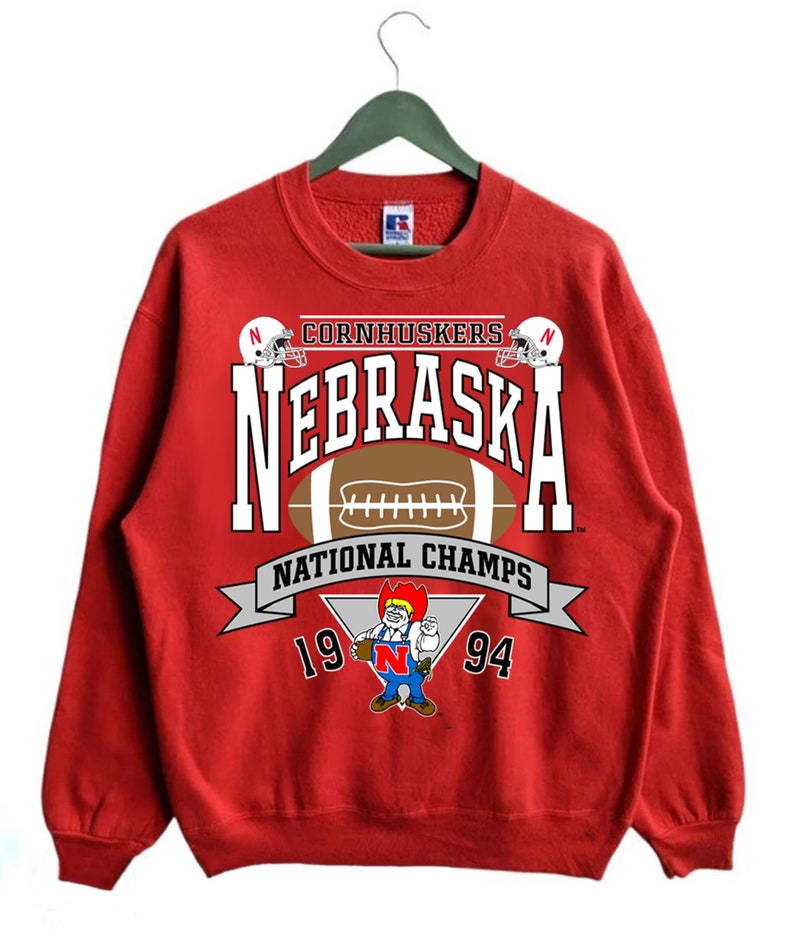 Vintage 1994 University Of Nebraska Huskers National Champs T-Shirts Nebraska Ncaa Football Championship Shirt