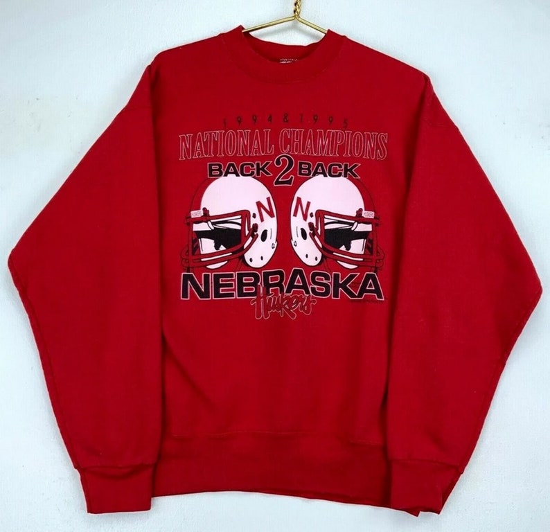 Vintage 1995 Nebraska Cornhuskers Sweatshirt, Lover Sport Gift Fans