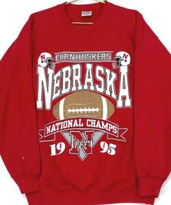 Vintage 1995 University Of Nebraska Huskers National Champs Sweatshirt