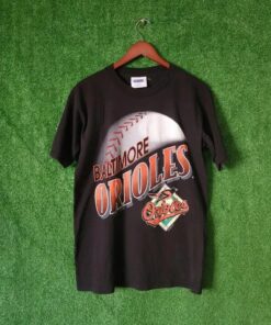 Vintage 1996 Baltimore Orioles Baseball Shirt, Gray Cotton Tee