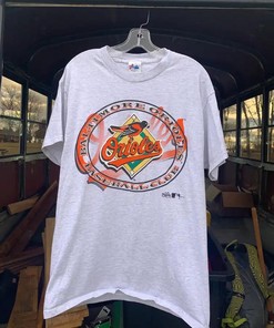 Vintage 1997 Baltimore Orioles Tee, Black Cotton T-Shirt