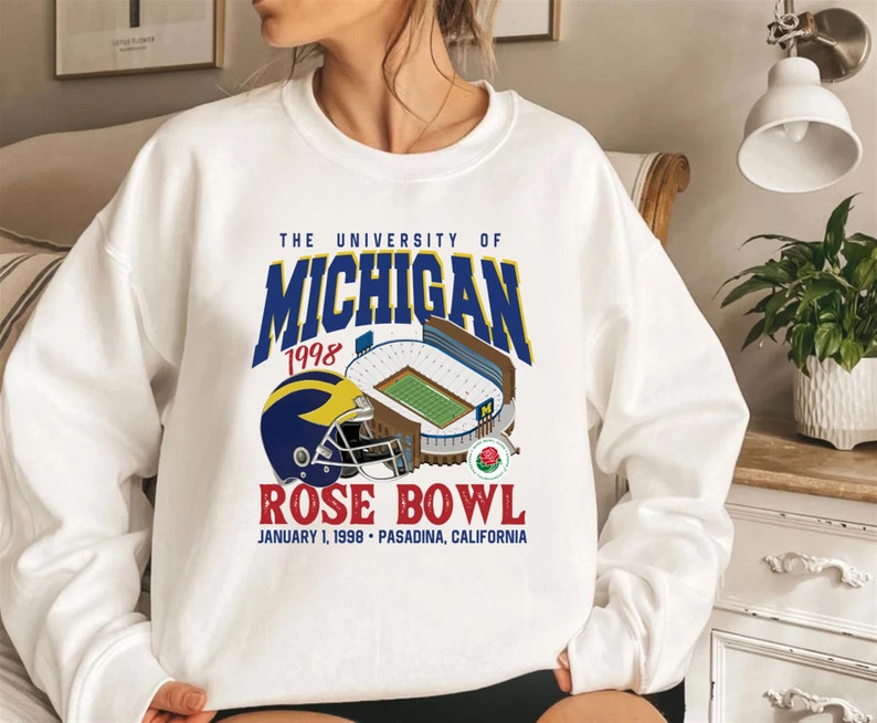 Vintage 1998 University Of Michigan Wolverine Shirt Or Hoodie, Retro U Of M Apparel Gift
