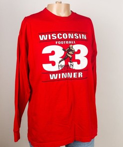 Vintage 1999 University of Wisconsin Badgers Ron Dayne 33 Heisman Trophy Winner Sweatshirt Gift for College Student
