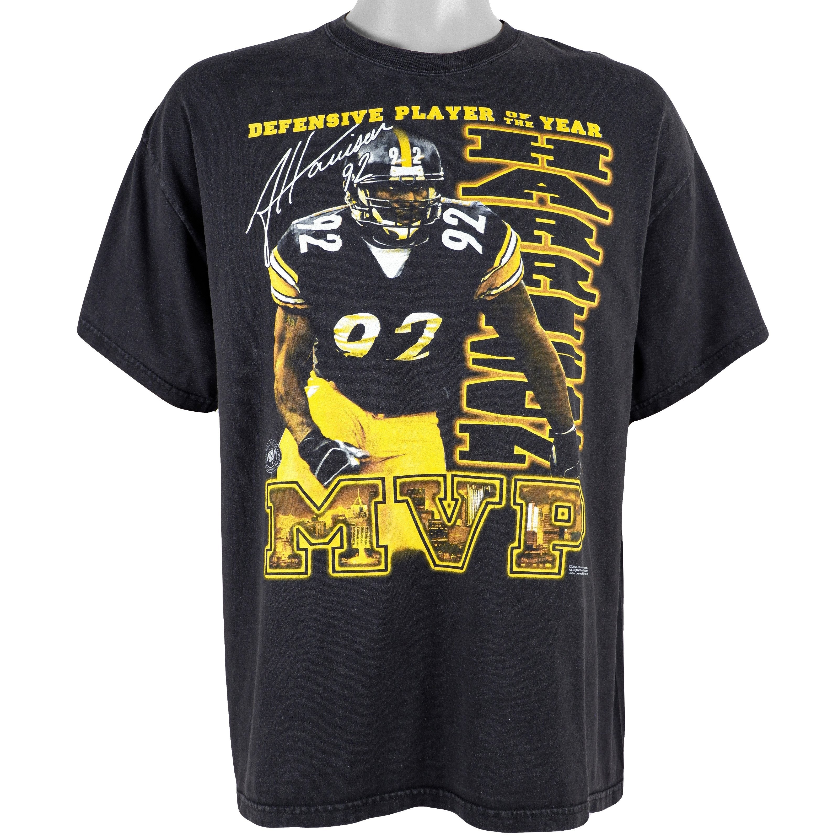 Vintage 2008 Nfl Steelers Mvp Harrison No. 92 T-Shirt And Hoodie Sweatshirt Full Size Gifts For Fans