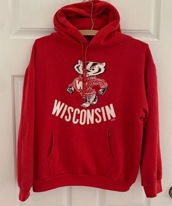 Vintage 70s 80s Wisconsin Badgers Red Sportswear Sweatshirt, Hoodie, Crewneck - Football Team