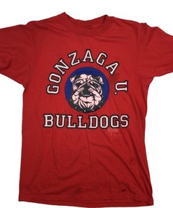 Vintage 80S Gonzaga U Bulldog Tshirt, College Style Sweatshirt