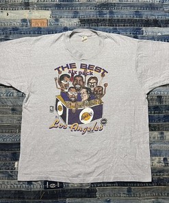 Vintage 80S La Lakers Six Pack Magic Kareem T-Shirt Sweatshirt Pullover Hoodie Reprinted Gift For L.A.Lakers