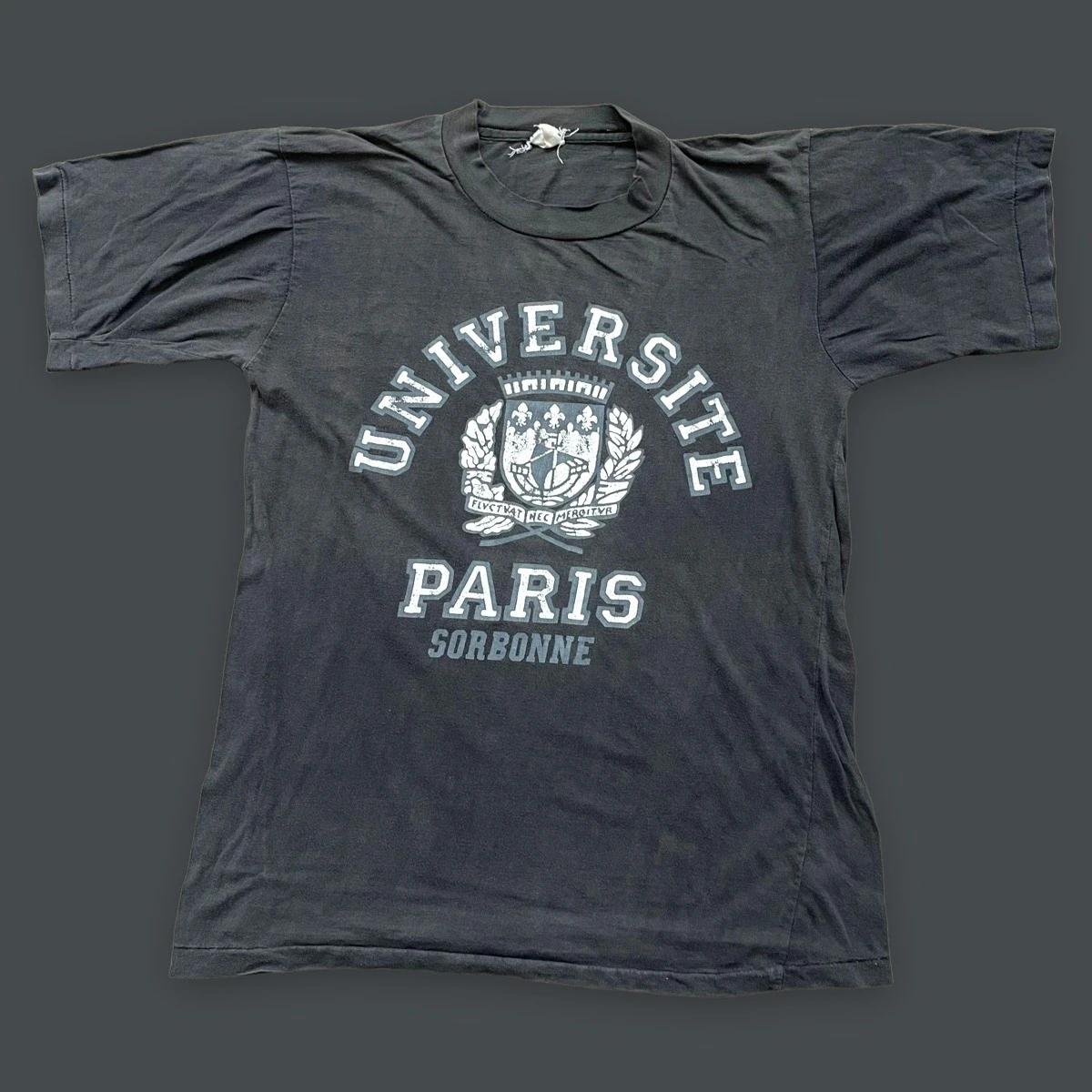 Vintage 80S University Of Paris Graphic Shirt Full Size Gifts For Fans With Hoodie & Sweatshirt Option