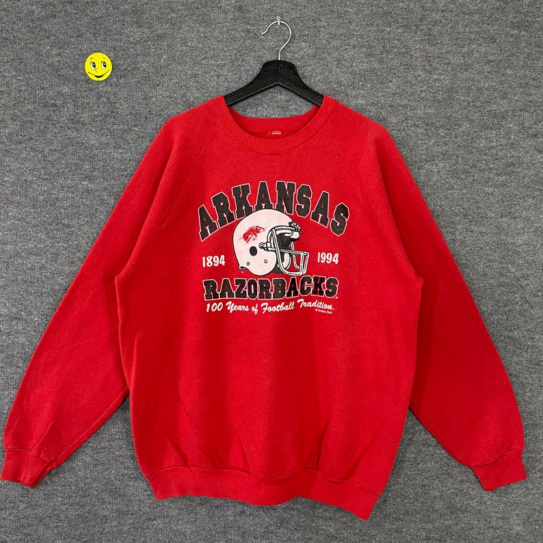 Vintage 90S Arkansas Razorbacks Sweatshirt Retro Arkansas Crewneck For Men And Women
