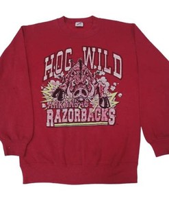 Vintage 90S Arkansas Sweatshirt Hoodie Shirt, Razorback Fan Gift