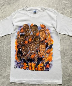 Vintage 90S Bna Phoenix Suns Barkley Caricature Sweatshirt Pullover Hoodie Reprinted Gift For Bna Fans