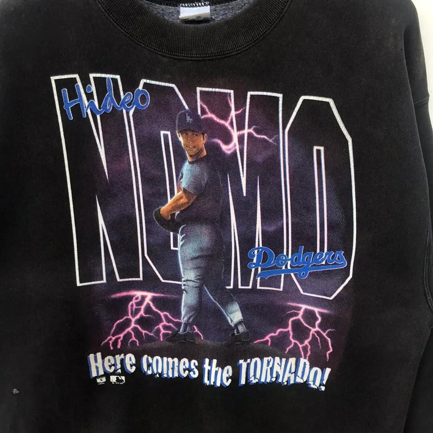 Vintage 90S Hideo Nomo T-Shirt, Hoodie, And Sweatshirt Gift For Fans - Image 2