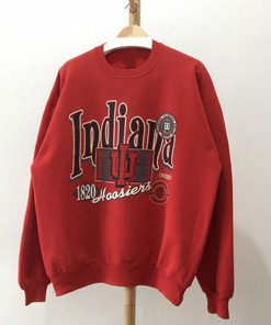 Vintage 90S Indiana Hoosiers University Crewneck Sweatshirt, Indiana Hoosiers Hoodie, Gift For Her, Gift For Him