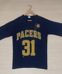 Vintage 90S Indiana Pacers Reggie Miller Sweatshirt Pullover Hoodie Reprinted Gift For Bna Fans