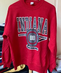 Vintage 90S Indiana University Sweatshirt Indiana Crewneck University Indiana Hoosiers