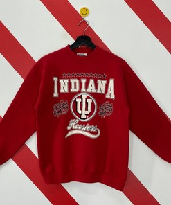 Vintage 90S Indiana University Sweatshirt Indiana Crewneck University Indiana Hoosiers Sweater Indiana Hoosiers Print