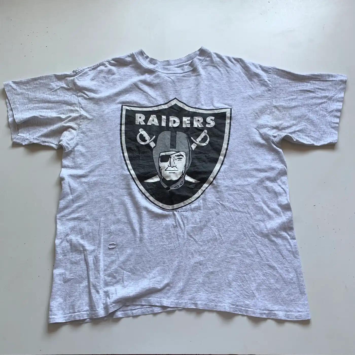 Vintage 90S La Raiders Single Stitched Sports T-Shirt Sweatshirt Pullover Hoodie Reprinted Gift For Nfl Fans