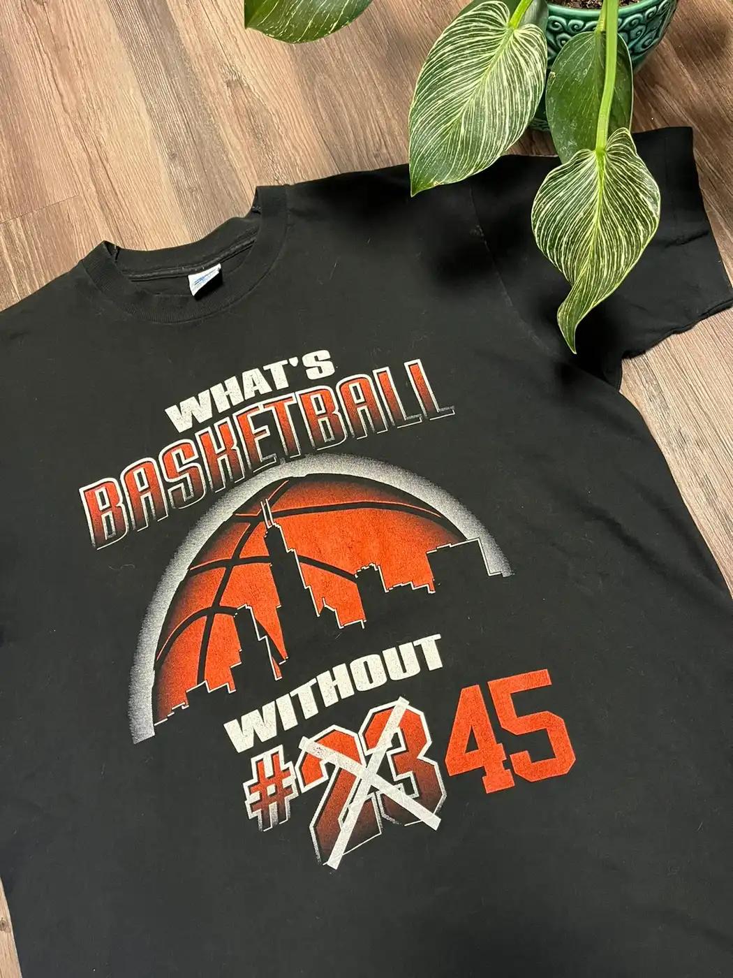 Vintage 90S Michael Jordan What'S Baseball Without 45 T-Shirt, Hoodie, And Sweatshirt Gift For Bna Fans - Image 2