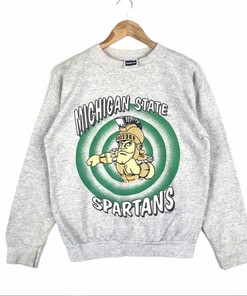 Vintage 90'S Michigan State Spartans Msu Sweatshirt, Michigan State University Spartans Shirt Or Hoodie