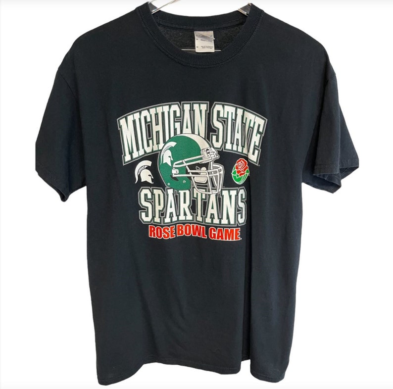 Vintage 90'S Michigan State Spartans Rose Bowl Shirt, Michigan State Spartans T-Shirt For Fans
