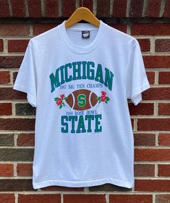 Vintage 90'S Michigan State Spartans Sweatshirt, 1988 Rose Bowl Champions Shirt, Michigan State University Shirt