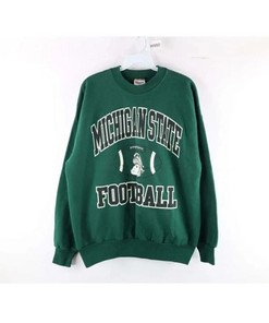 Vintage 90'S Michigan State Spartans Sweatshirt, Michigan State University Spartans Gifts For Fans