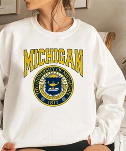 Vintage 90S Michigan Wolverines Sweatshirt Or Hoodie Shirt, Retro U Of M Apparel Gift