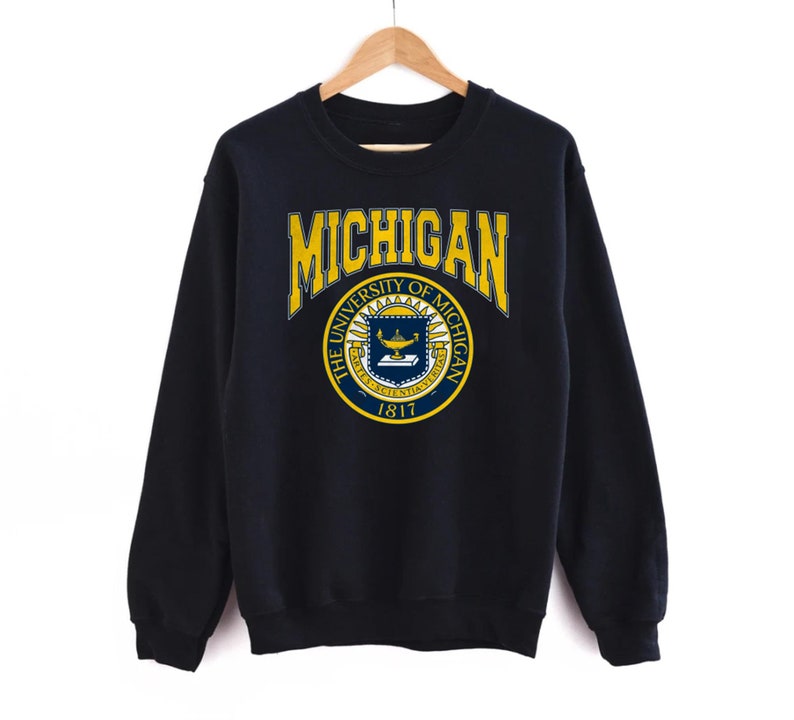 Vintage 90S Michigan Wolverines Sweatshirt Or Hoodie Shirt, Retro U Of M Apparel Gift - Image 3