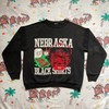 Vintage 90’S Nebraska Black Shirts Sweatshirt, Huskers Football Ncaa Fans Gitfs