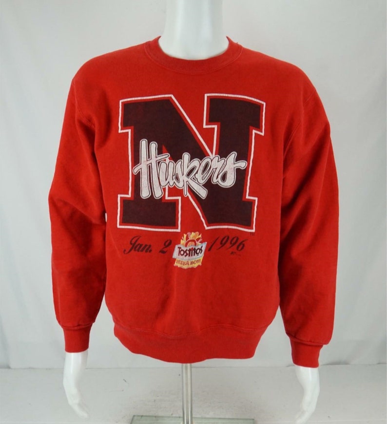 Vintage 90S Nebraska Cornhuskers University Of Sweatshirt, Hoodie T-Shirt