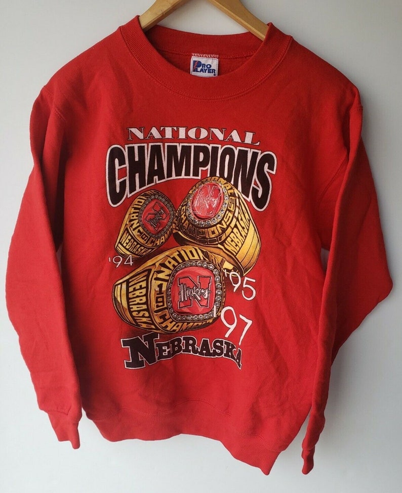 Vintage 90S Nebraska Cornhuskers University Of Sweatshirt, Vintage Nebraska T-Shirt, Nebraska Hoodie