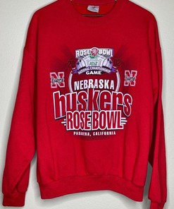 Vintage 90S Nebraska Cornhuskers University Of Sweatshirt, Vintage Shirt, T-Shirt Hoodie
