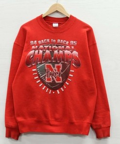 Vintage 90S Nebraska Huskers Football Sweatshirt Hoodie All Size, University Of Nebraska State Lover Gifts