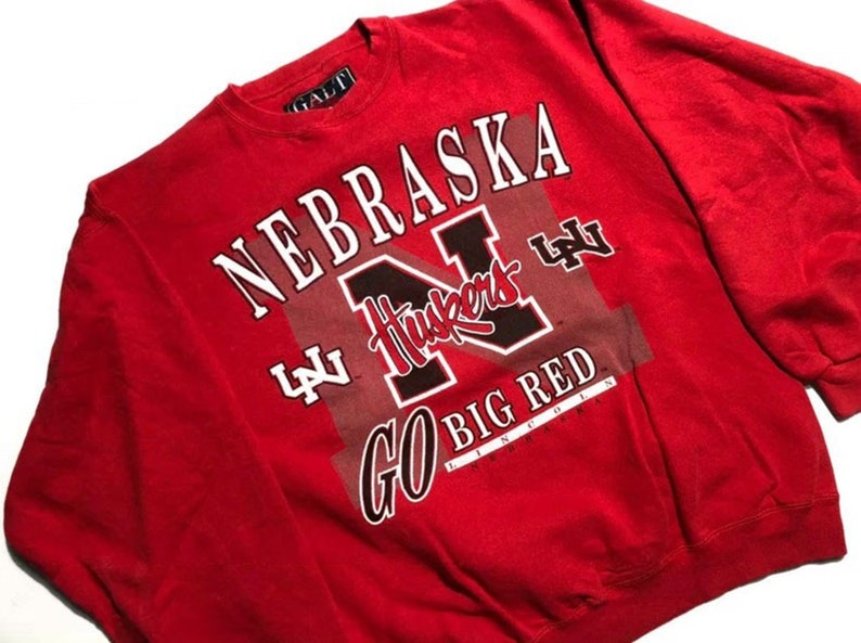 Vintage 90'S Nebraska Huskers Sweatshirt, 90S T-Shirt